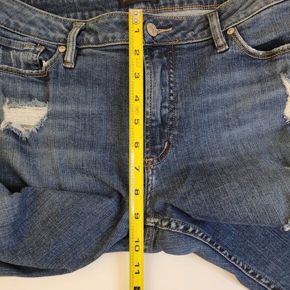 Silver Jeans Co. Women’s Distressed Skinny Jeans Size W30 Blue Denim Everyday - Picture 7 of 9